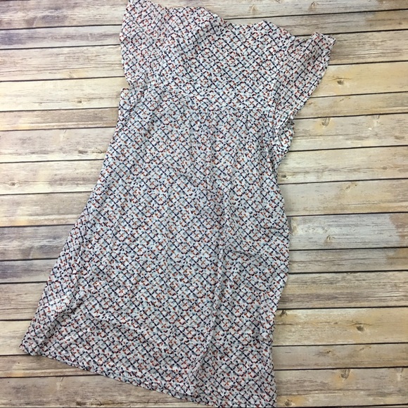 Zara flutter sleeve, multi color cotton dress - Picture 4 of 5